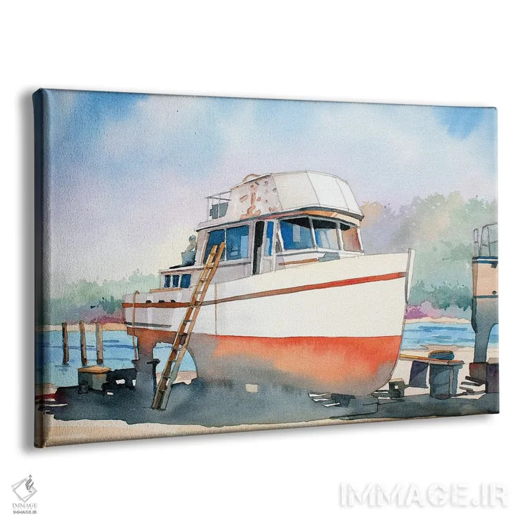 تابلو اسکلهٔ خشک سنت توماس اثر بیل درایزدیل - نمای پرسپکتیو محصول