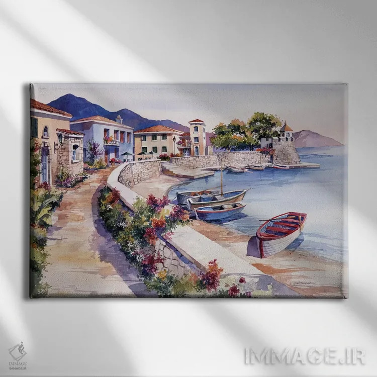 تابلو نافپاکتوس (یونان) اثر بیل درایزدیل - نمای روبهرو روی دیوار