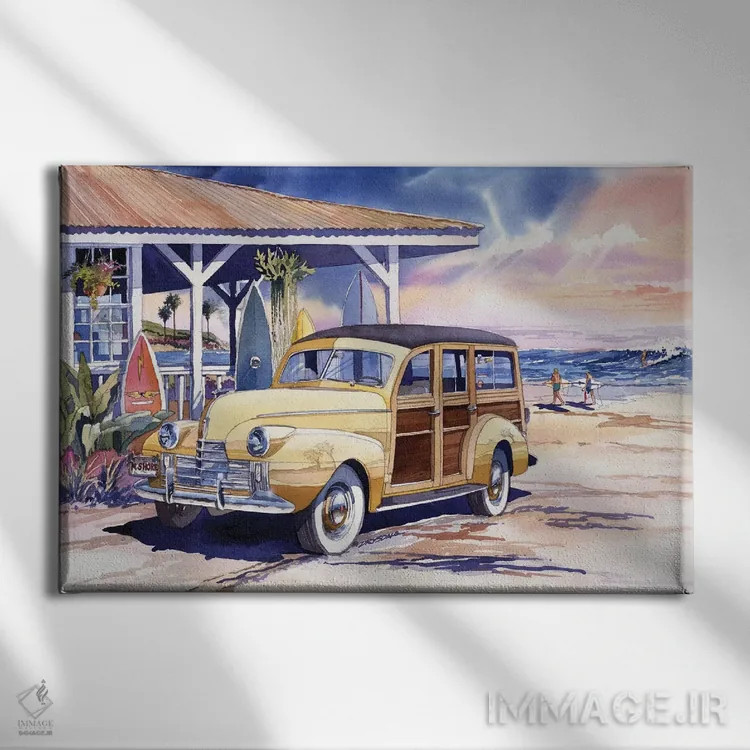 تابلو کرانه شمالی اثر بیل درایزدیل - نمای روبهرو روی دیوار