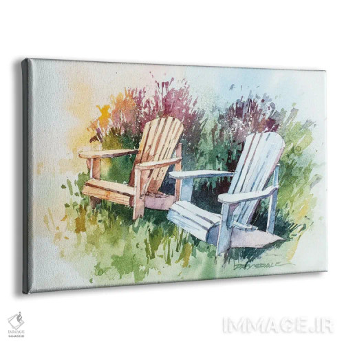 تابلو صندلیهای باغ اثر بیل درایزدیل - نمای پرسپکتیو محصول