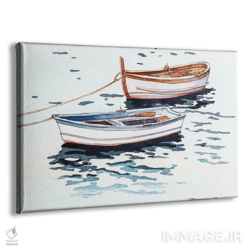 تابلو قایقهای ورناتزا اثر بیل درایزدیل - نمای پرسپکتیو محصول
