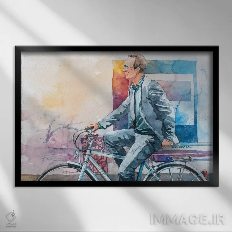 تابلو سبک ایتالیایی اثر بیل درایزدیل - نمای قابدار مشکی