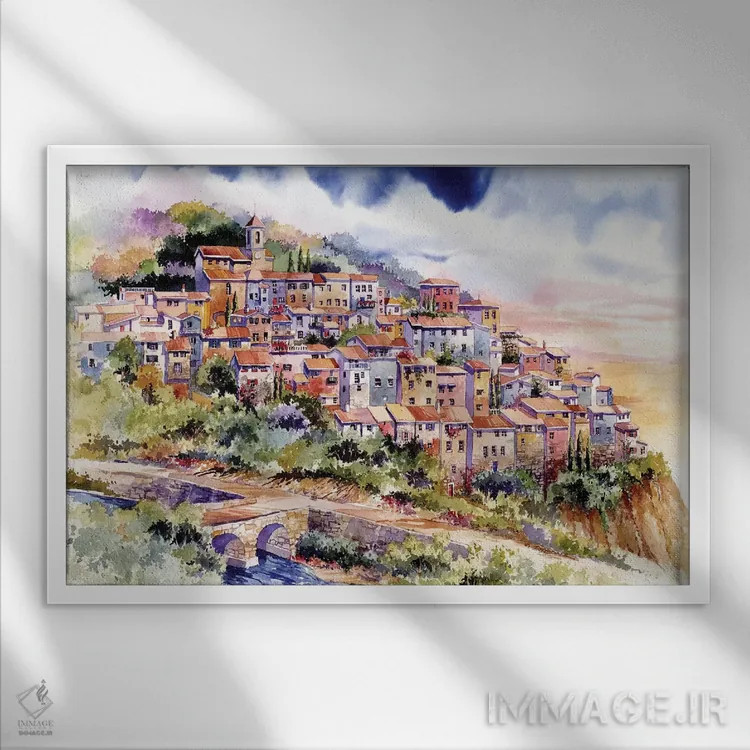 تابلو شکلات (فرانسه) اثر بیل درایزدیل - نمای قابدار سفید