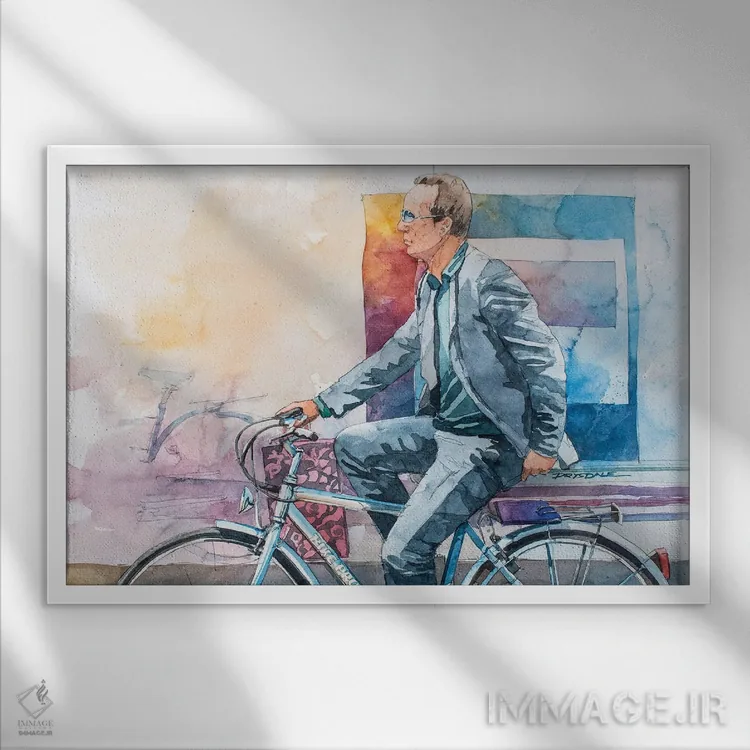 تابلو سبک ایتالیایی اثر بیل درایزدیل - نمای قابدار سفید