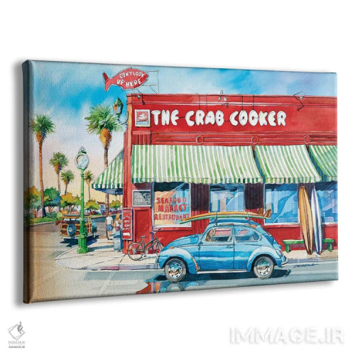تابلو پزنده خرچنگ (رستوران یا عنوان) اثر بیل درایزدیل - نمای پرسپکتیو محصول