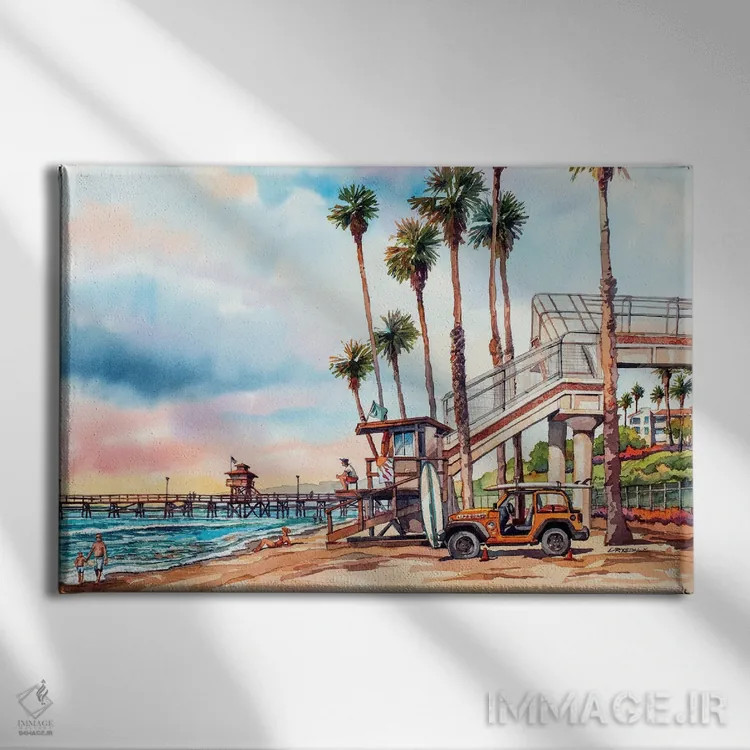 تابلو خیابان تی (سن کلمنت) اثر بیل درایزدیل - نمای روبهرو روی دیوار