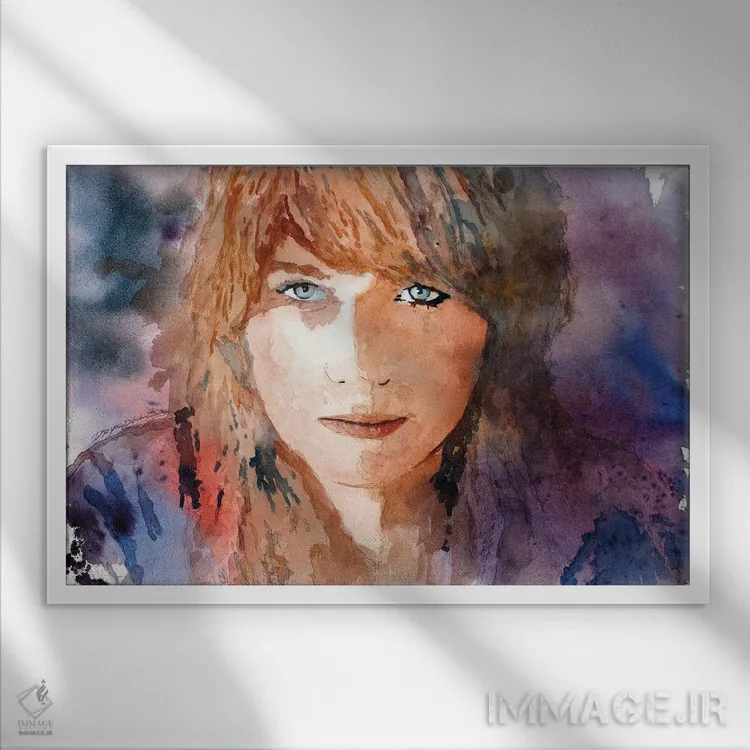 تابلو تسا (نام شخص) اثر بیل درایزدیل - نمای قابدار سفید