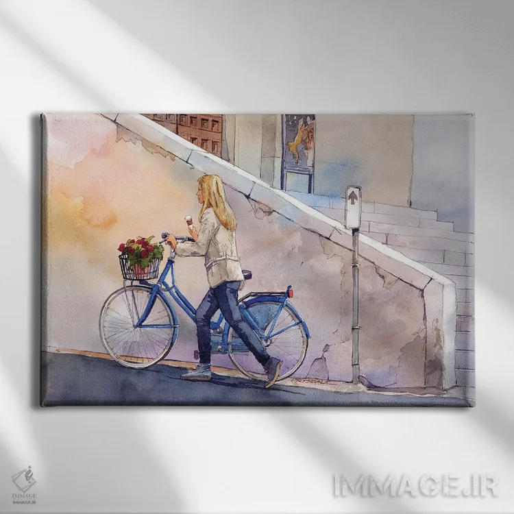 تابلو ژلاتو و گلها اثر بیل درایزدیل - نمای روبهرو روی دیوار