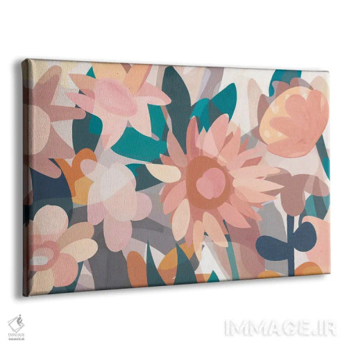 تابلو گلهای غربی اثر استودیو آرت برد (استودیو هنری) - نمای پرسپکتیو محصول