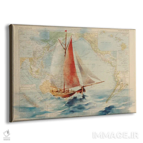 تابلو بادبانی اثر استودیو آرت برد (استودیو هنری) - نمای پرسپکتیو محصول