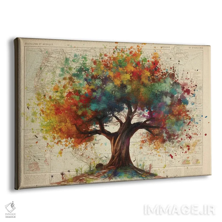 تابلو درخت زندگی اثر استودیو آرت برد (استودیو هنری) - نمای پرسپکتیو محصول