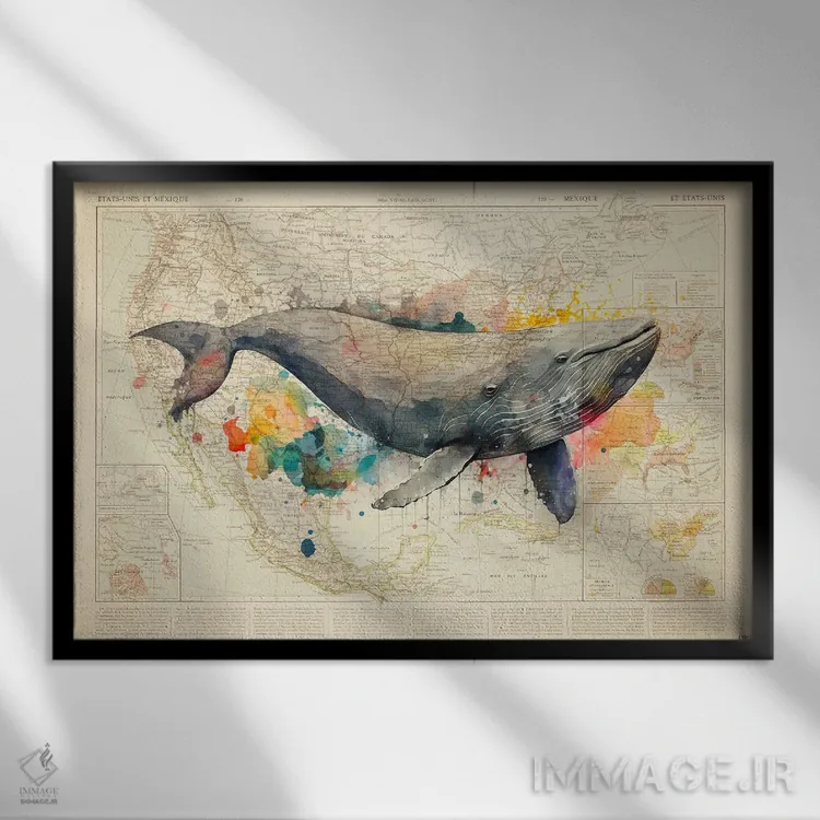 تابلو دانشنامه اثر استودیو آرت برد (استودیو هنری) - نمای قابدار مشکی