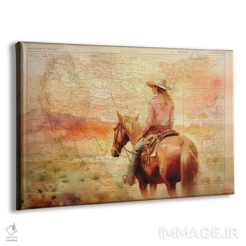 تابلو سرزمین دلیران اثر استودیو آرت برد (استودیو هنری) - نمای پرسپکتیو محصول