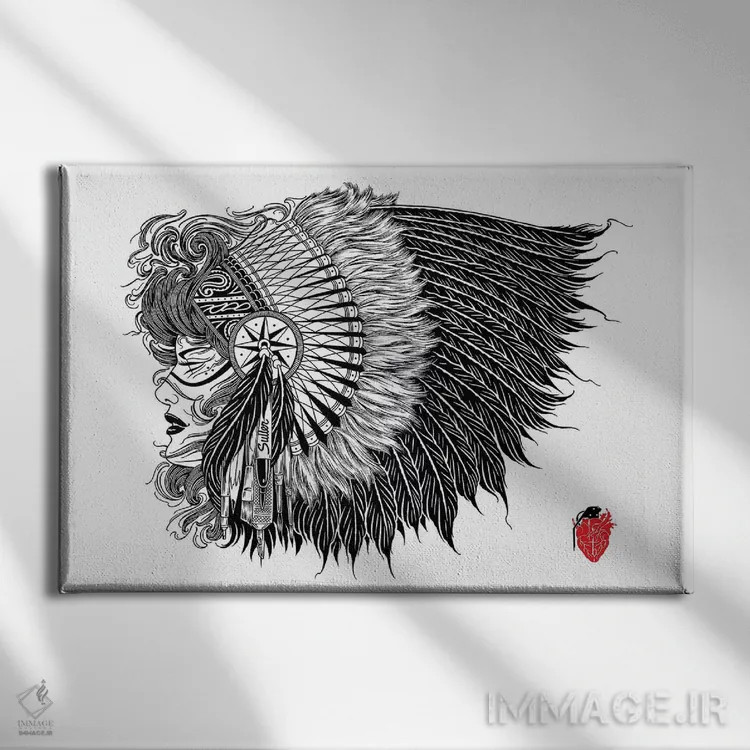 تابلو بومی اثر تایلر بردوگ - نمای روبهرو روی دیوار