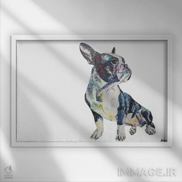 تابلو فرنان اثر بکسی - نمای قابدار سفید