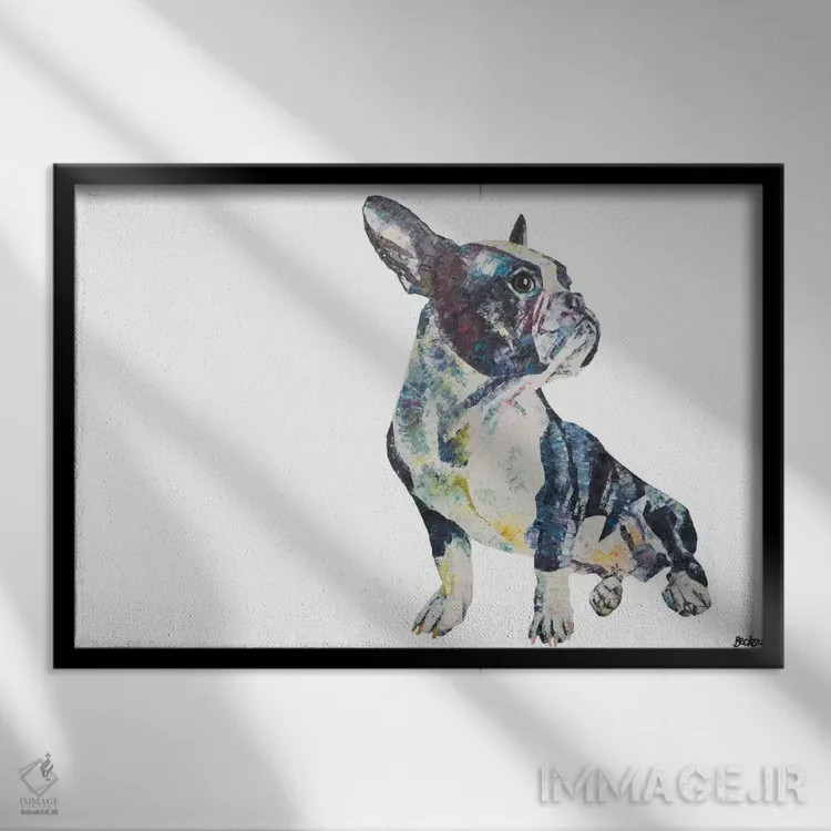 تابلو فرنان اثر بکسی - نمای قابدار مشکی