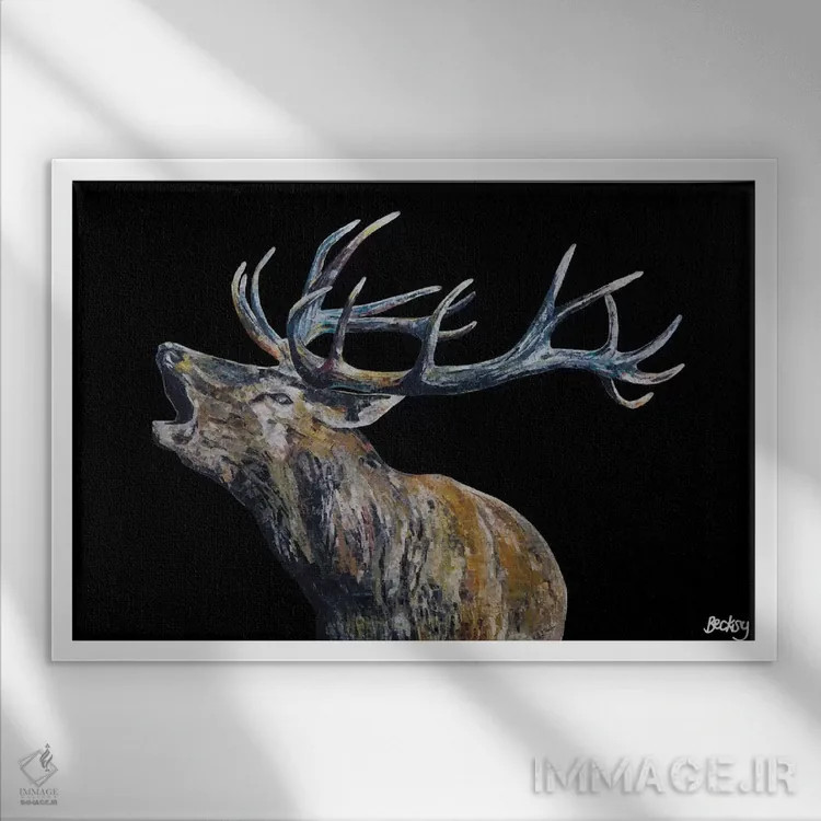 تابلو فریزر I اثر بکسی - نمای قابدار سفید