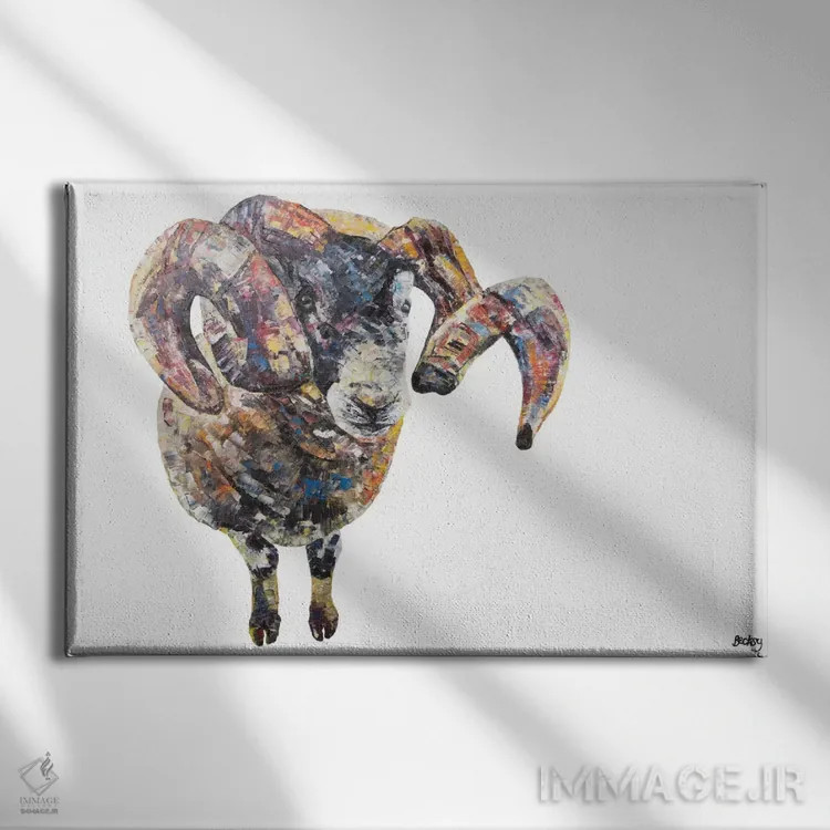 تابلو گوزلند اثر بکسی - نمای روبهرو روی دیوار