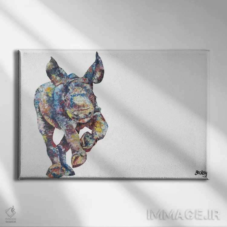 تابلو جورج I اثر بکسی - نمای روبهرو روی دیوار