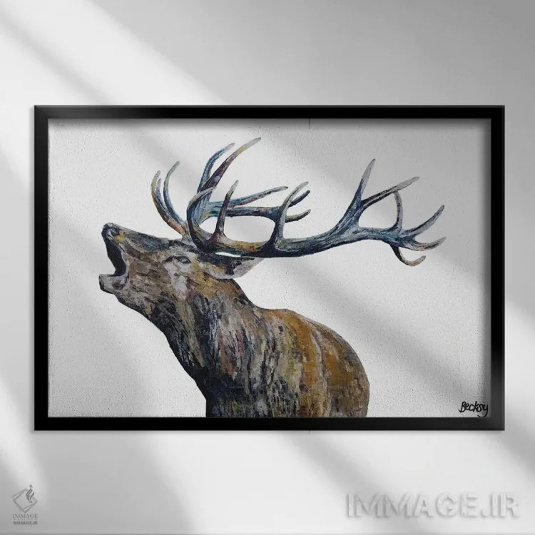 تابلو فریزر II اثر بکسی - نمای قابدار مشکی