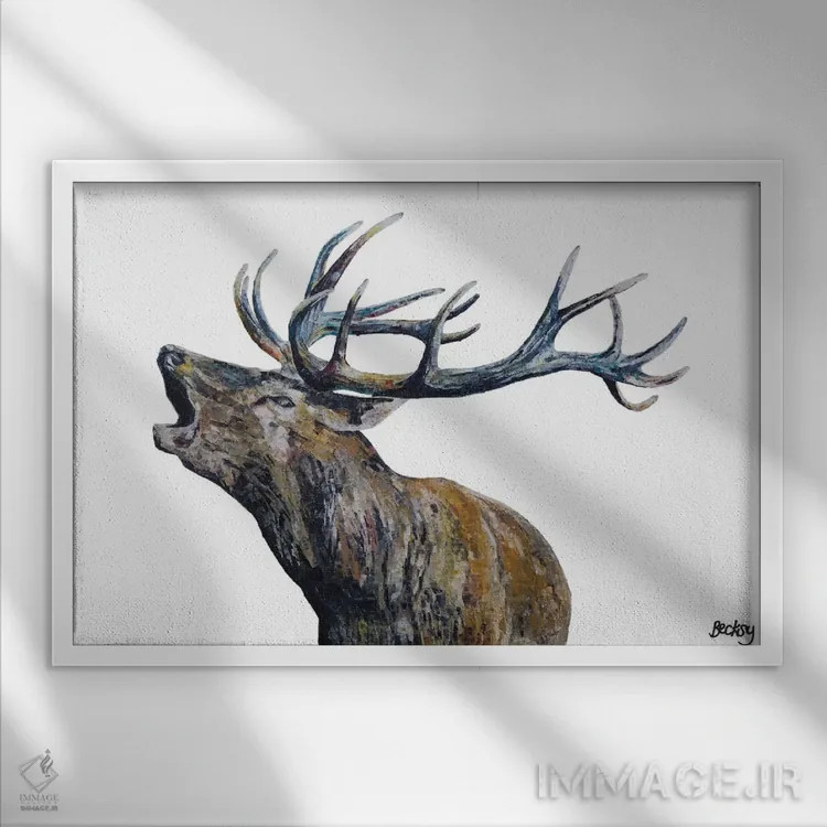 تابلو فریزر II اثر بکسی - نمای قابدار سفید