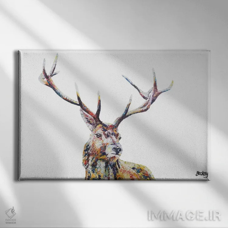 تابلو هامیش اثر بکسی - نمای روبهرو روی دیوار