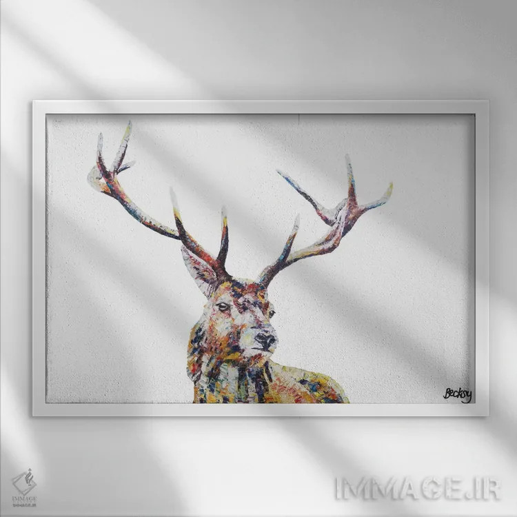 تابلو هامیش اثر بکسی - نمای قابدار سفید