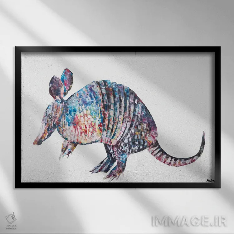 تابلو هنک I اثر بکسی - نمای قابدار مشکی