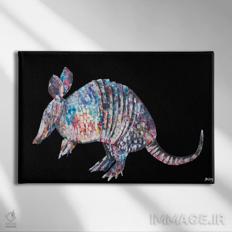 تابلو هنک II اثر بکسی - نمای روبهرو روی دیوار