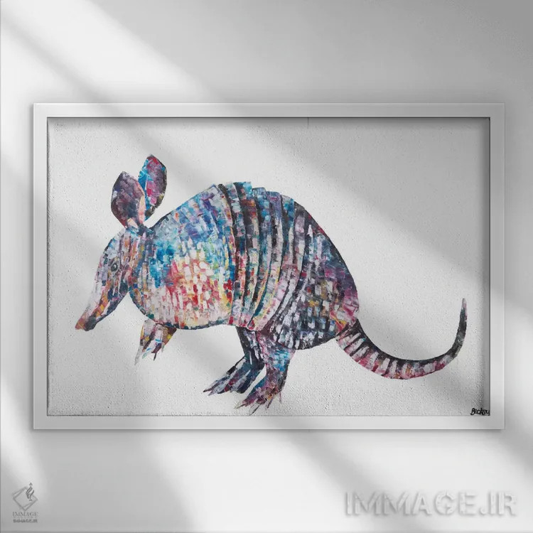 تابلو هنک I اثر بکسی - نمای قابدار سفید