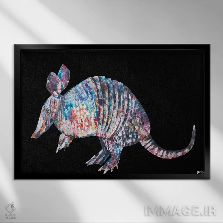 تابلو هنک II اثر بکسی - نمای قابدار مشکی