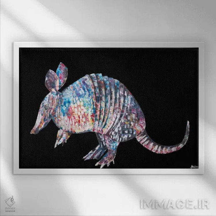 تابلو هنک II اثر بکسی - نمای قابدار سفید