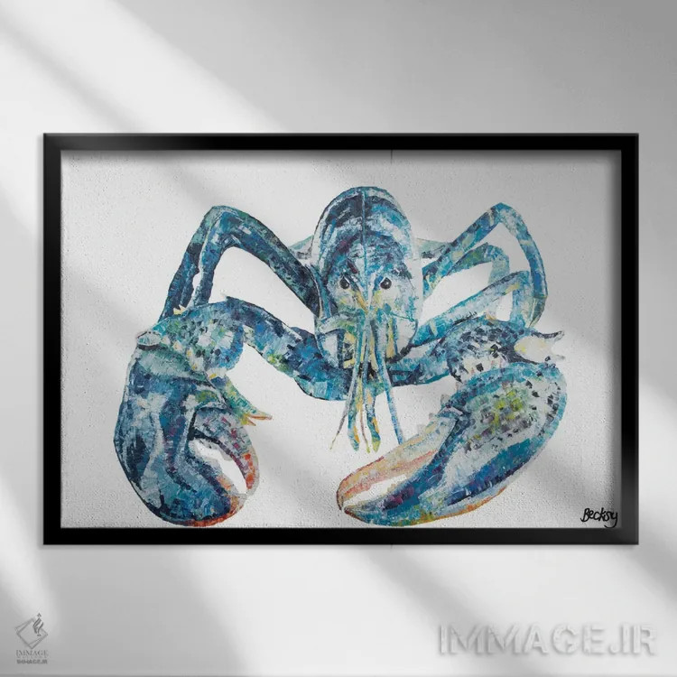 تابلو لویتیکوس اثر بکسی - نمای قابدار مشکی