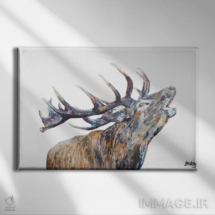 تابلو موردو اثر بکسی - نمای روبهرو روی دیوار