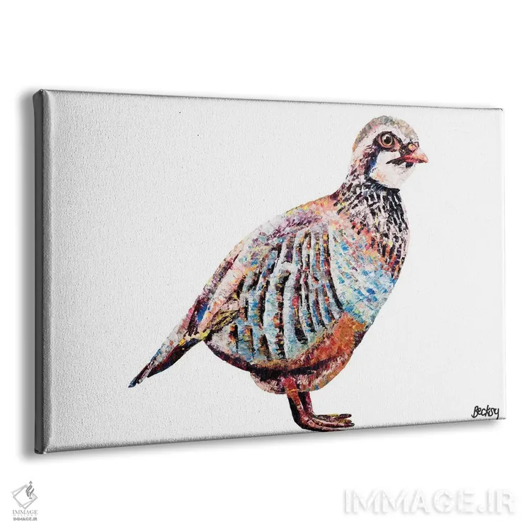 تابلو کبک اثر بکسی - نمای پرسپکتیو محصول