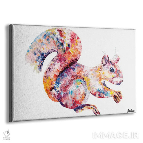 تابلو سنجاب قرمز اثر بکسی - نمای پرسپکتیو محصول