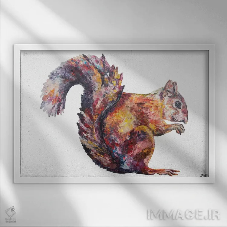 تابلو سلیمان اثر بکسی - نمای قابدار سفید