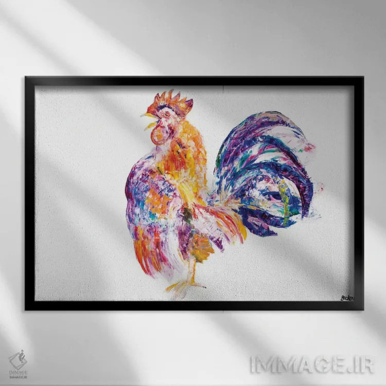 تابلو تایتان اثر بکسی - نمای قابدار مشکی