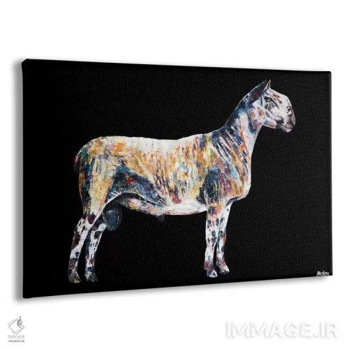 تابلو Black Background,تد، پسزمینهٔ سیاه اثر بکسی - نمای پرسپکتیو محصول