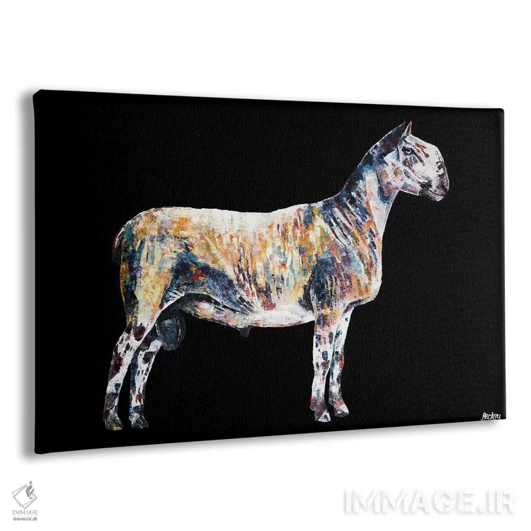 تابلو Black Background,تد، پسزمینهٔ سیاه اثر بکسی - نمای پرسپکتیو محصول