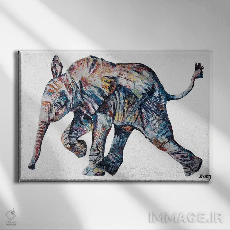 تابلو ایوانکا ترانک اثر بکسی - نمای روبهرو روی دیوار