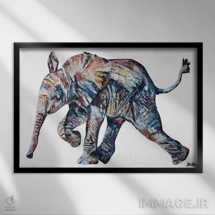 تابلو ایوانکا ترانک اثر بکسی - نمای قابدار مشکی