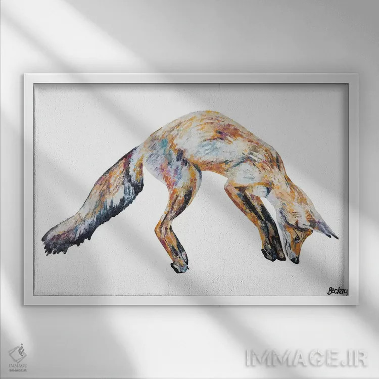 تابلو آقای آیکوود اثر بکسی - نمای قابدار سفید