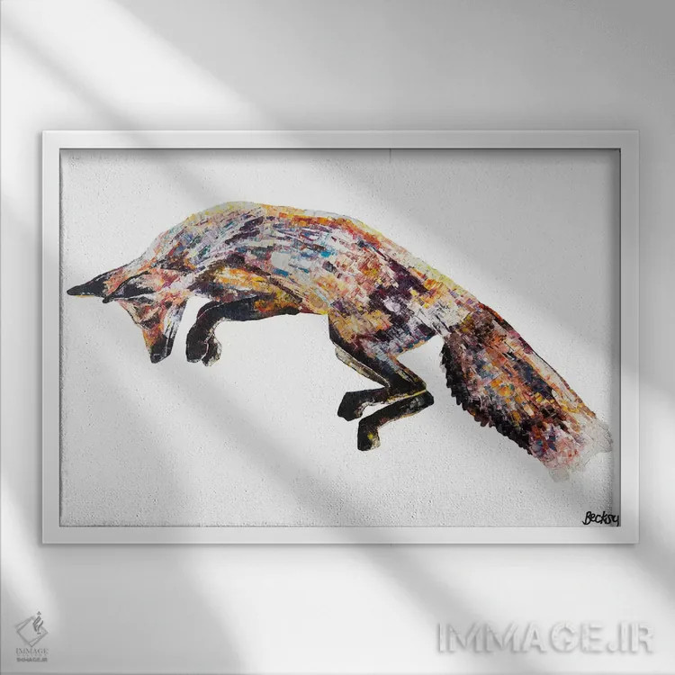 تابلو ویلوبی اثر بکسی - نمای قابدار سفید