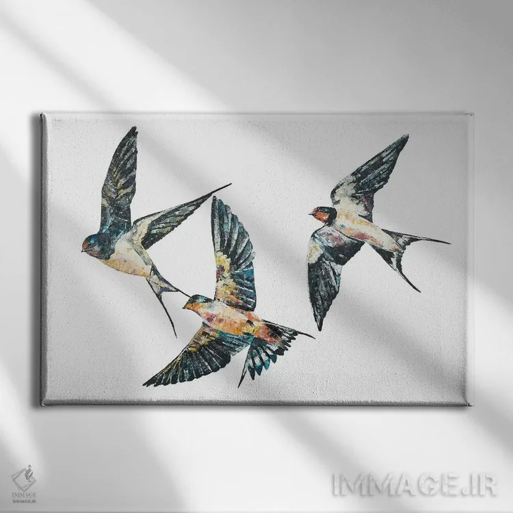 تابلو احساس خوب اثر بکسی - نمای روبهرو روی دیوار