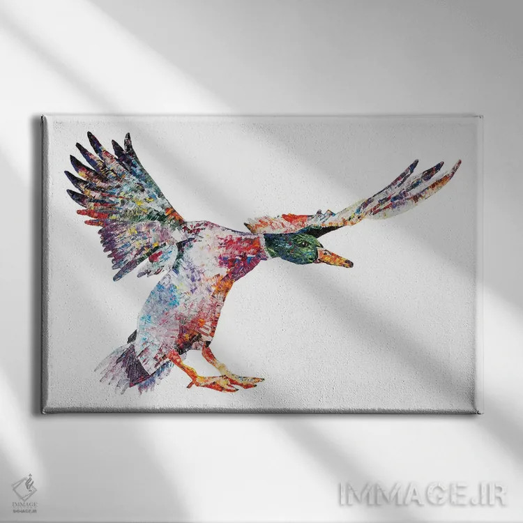 تابلو دیوید (شکل اسکاتلندی نام) اثر بکسی - نمای روبهرو روی دیوار