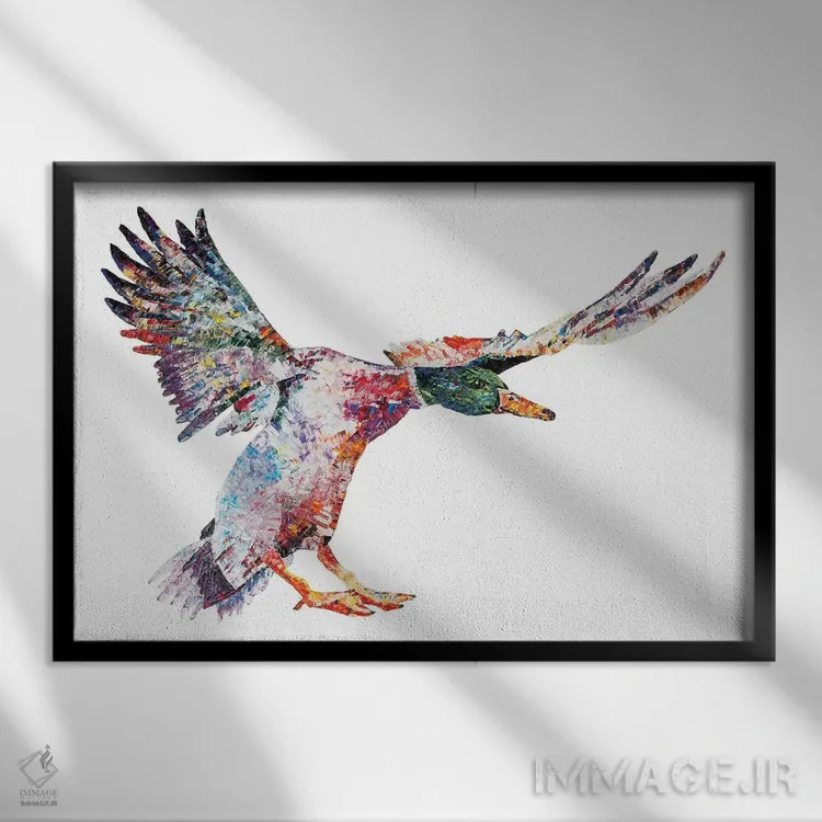 تابلو دیوید (شکل اسکاتلندی نام) اثر بکسی - نمای قابدار مشکی