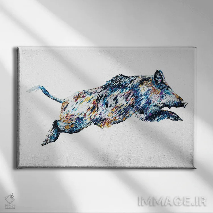 تابلو بوریس اثر بکسی - نمای روبهرو روی دیوار