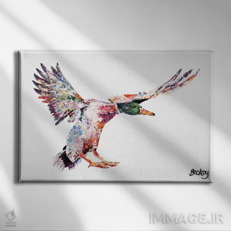 تابلو دیوید اثر بکسی - نمای روبهرو روی دیوار