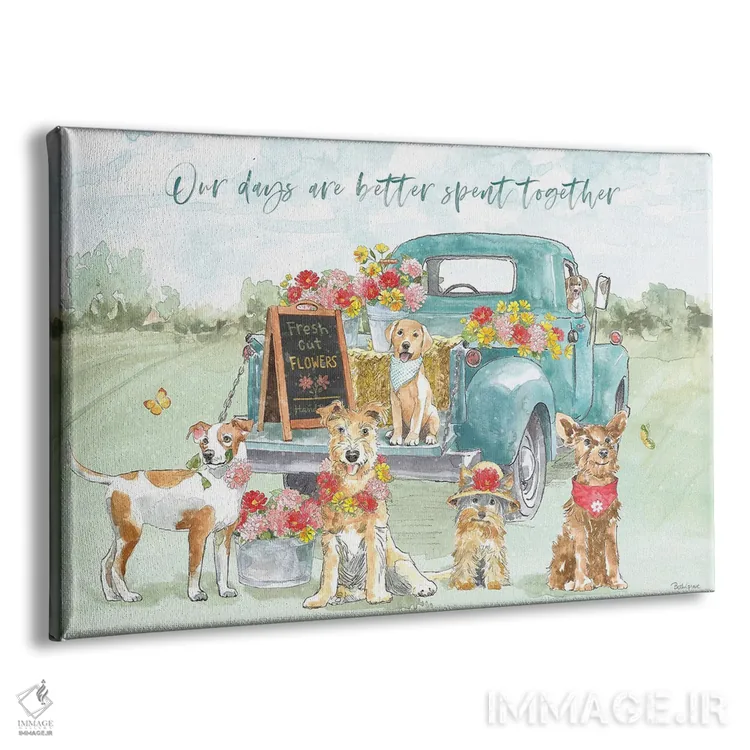 تابلو دوستان پشمالو I اثر بث گروو - نمای پرسپکتیو محصول